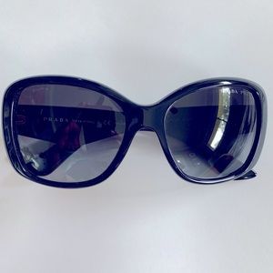 PRADA SPR32P 57017 1AB-5W1 3P Sunglasses - Made in Italy